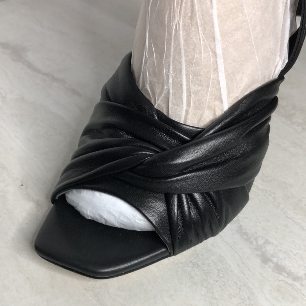 Sam Edelman Black Leather Heel Lenora - Picture 8 of 10